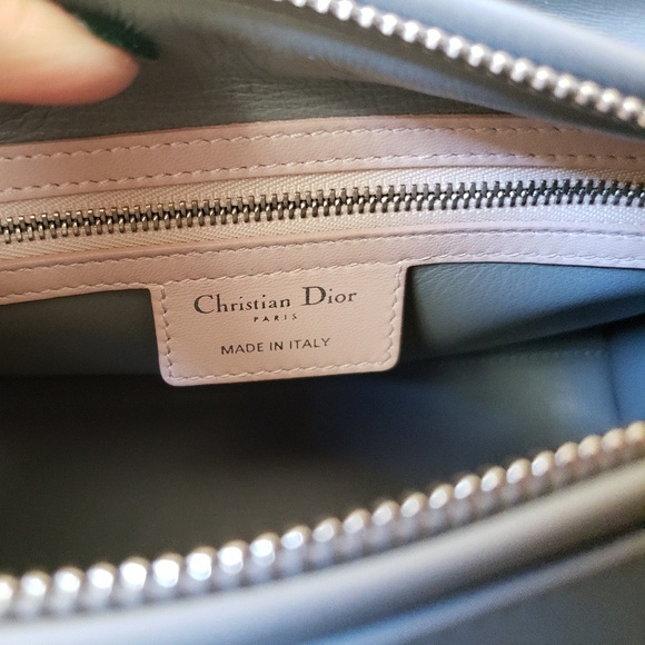 LADY DIOR 3 COLOR yellow pink greyMEDIUM BAG - Picture 5 of 8